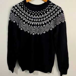 Stormpack Sunice Women's Black Crewneck Long Sleeve Sweater Size Large
